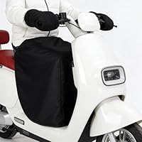 WEXFFU Beinschutz Roller, Regenschutz Beine Motorroller, Universsal Beinschutz Motorroller, beinschutzdecke Scooter Winter, PU Rollerdecke Wasserdicht, Wind und Kälte und Regenschutz, Schwarz