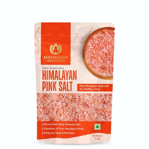 Image of Maharishi Ayurveda Himalayan Pink Salt | Pure, Unrefined Sendha Namak | Mineral-Rich Natural Salt for Daily Cooking | 1 kg