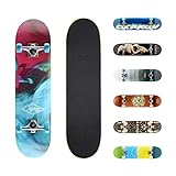 Osprey Patineta Completa de 31 x 8 Pulgadas, patineta Doble para niños y...