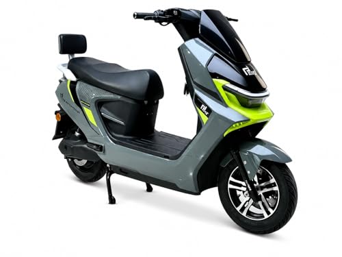 Image of EOX DRIFTER Electric Scooter for Adults | 48V Removable Lithium Battery | 50-70 km Long-Range Ride | Lightweight Non-RTO E-Scooter | 180 kgs Weight Capacity (OLIVE BLAST)