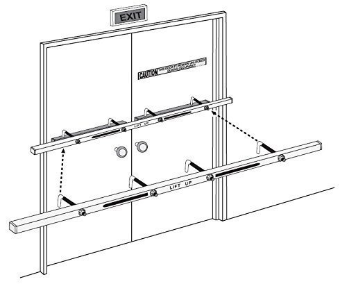 Exit Security Hook-On 72 Outswinging Door Bar