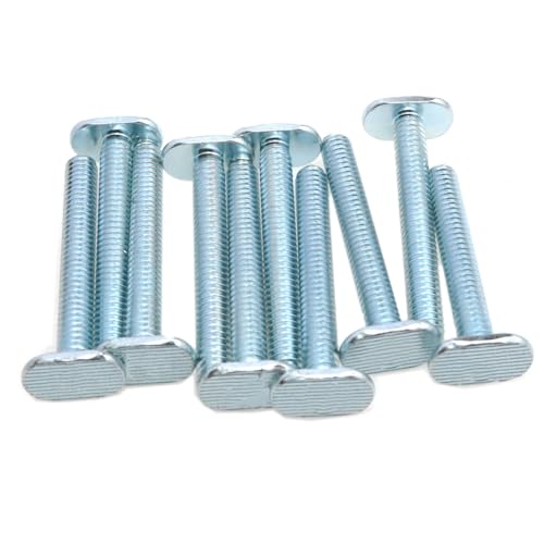 Image of T Slot Bolts 1 /4 inch-20T Track Bolts T Bolt T-Slot Hardware T-Track Fittings for Woodworking fixtures and fixtures 10PCS