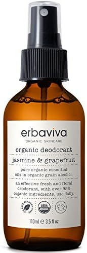 erbaviva Jasmine Grapefruit Organic Deodorant, 3.5 Fl Oz