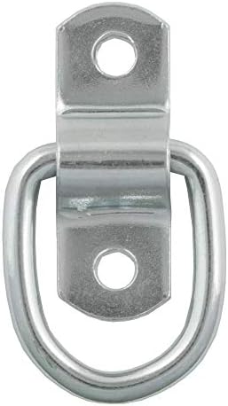 CURT 83730 1 x 1-1/4-Inch Surface-Mounted Trailer D-Ring Tie Down Anchor, 1,200 lbs Capacity