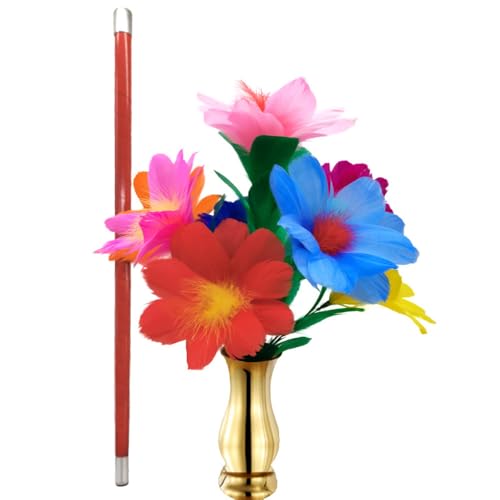 Canne à fleur magique et illusions de scène avec accessoires de mentalisme