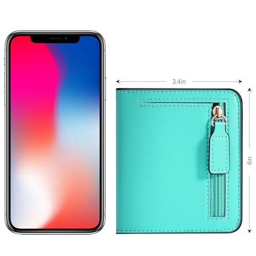 image for Toughergun Women’s Small Slim Leather Wallet with RFID Protection, C