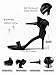 Coutgo Womens High Heels Sandals Lace Bow Tie Back Open Toe Ankle Strap Sexy Stiletto Wedding Party Dress Shoes, Black, Size 8