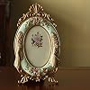 Photo Frames Photo Frame Oval Retro Picture Frame 6 Inch Resin Photo Display Plastic Bedroom Living Room Study Desk Office Decoration Best Decoration (Color : A)