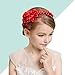 Amosfun diadema de princesa roja mujeres fiesta de bodas tocado de pelo...