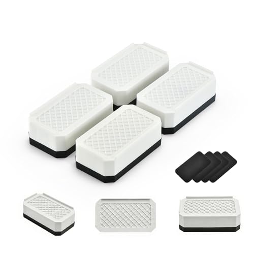 Image of EclatBain Rectangular Adjustable Bed Risers 1.5 Inch, 4000 lbs, 4 Pack