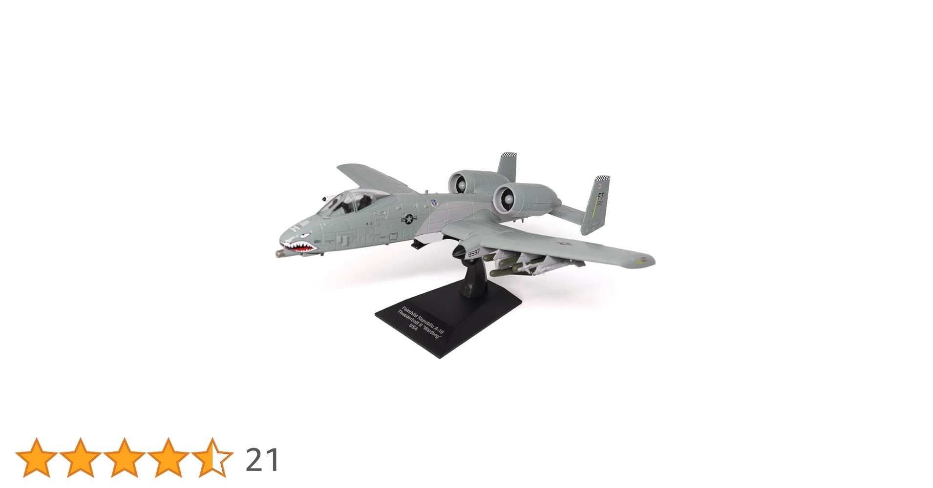 ミリタリー FAIRCHILD A-10 THUNDERBOLT II 1/72 A-10A Thunderbolt II 1:72 Diecast Model - Motor City