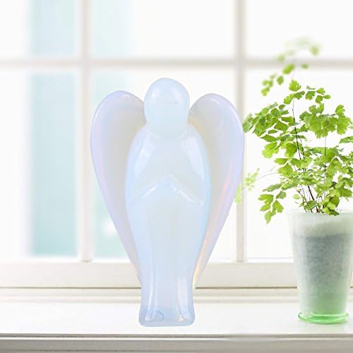 Wytino Angel Shape Crystal, Natural Energy Crystal Stone Crystal Crafts Home Decoration Gift (# 2)