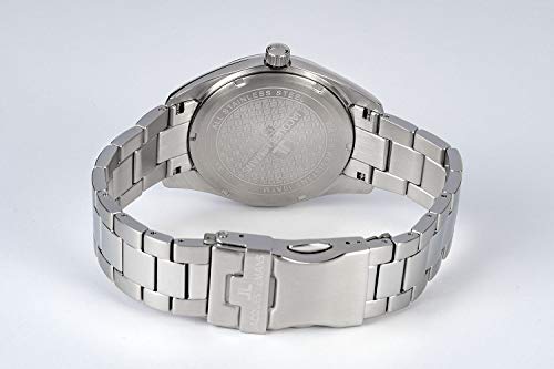 JACQUES LEMANS Herrenuhr Derby Metallband massiv Edelstahl 1-1859H