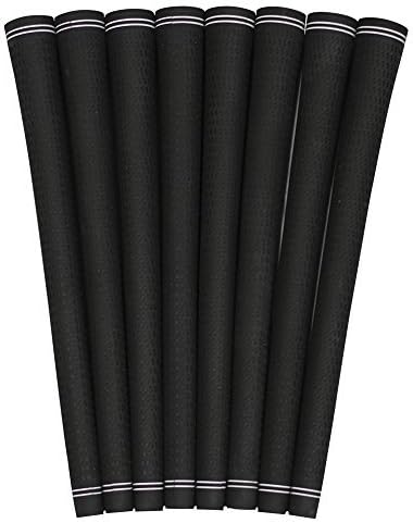 Karma 8 Piece Men’s 360 Revolution All Black Pro Velvet Standard Size Golf Grips Set