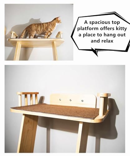 Torre para gatos de madera 70" y 6 niveles miniatura 6