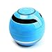 Bluetooth Wireless Portable Speaker Blue Fan You Hands-Free TF FM Radio MP3 Music Box with A Microphone for Telephone PC