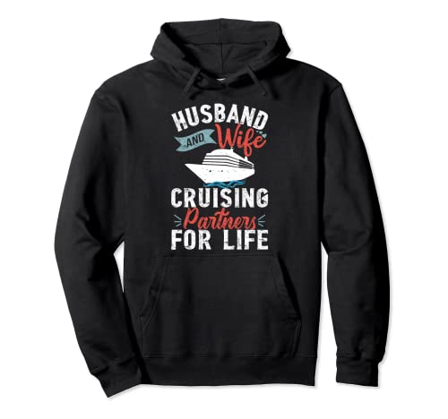 Marido y esposa Cruising Partners For Life Funny Vintage Sudadera con Capucha