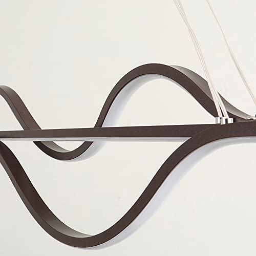 Plafonnier LED moderne linéaire en aluminium à hauteur réglable - 4