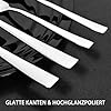 Otto Koning Leipzig, Besteck Set 6 Personen, Essbesteck Set 24 teilig, Besteck Edelstahl, Hochglanzpoliert, Dicke 3 mm. Modernem und Schlichtem Design. #3