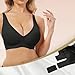 Black Jelly Bras for Women Deep V No Underwire Seamless Jelly Push Up Bra Bralettes Womens Bras No Underwire Plus Size Fashion Trendy Cozy Lightweight Cute Women's Clothes Winter 2026