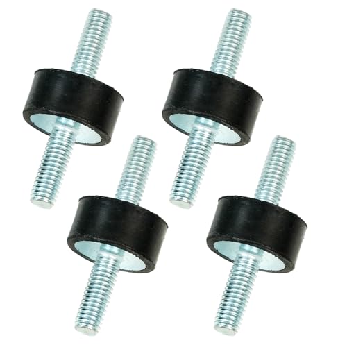 Selyse 4 Stück Gummischwingungsdämpfer, Stoßdämpfer Silentblock, Gummi-Metall-Isolatoren, Vibrationsdämpfer für Autos, Boote, Maschinen (VV M6*18/20 * 10mm)