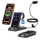 Ya en manzanajugosa.com: Cargador inalámbrico para Apple, estación de Carga magnética 3 en 1 con Reloj, Soporte de Carga inalámbrico de Viaje Plegable para iPhone 17e/17 Pro/16/15, Cargador de Reloj para iWatch 10 (Negro)