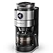 Produktbild Aigostar Filtermaschine mit Mahlwerk, 680-820W, 800ml Glaskanne, Kaffeemaschine Für Kaffeebohnen und Filterkaffee, Tropfschutz, Warmhalteplatte, Edelstahl/Schwarz (Kaffa)