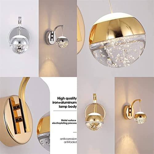 Lámpara de pared burbujas cristal LED inalámbrica recargable interior 6