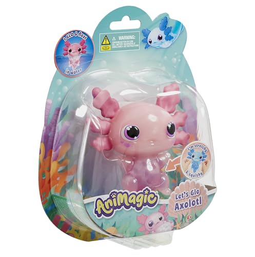 Animagic Let's Glo Axolotl Pink | Squishy Water Toy Floats and Glows | Ages 4+ by Animagic - Used condition - Image 4