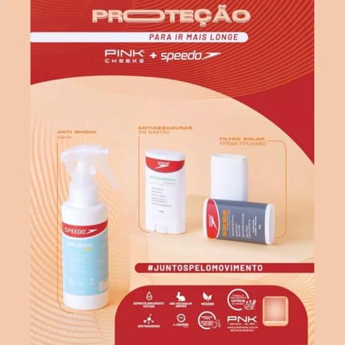 Combo de Proteção Aquática Speedo - 3 itens: Protetor Facial, Leave-in Anti Shock e Bastão Antiatrit