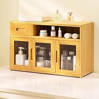 ミニキャビネット　(卓上) Amazon.co.jp: MJKQ9 卓上収納ボックス ミニ食器棚 大容量 62*23*39cm