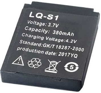 Pack of 2 PPI Generic 380mAh 3.7v LQ-S1 Battery Compatible for DZ09 A1 Smart Watch