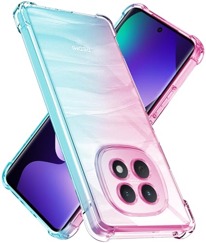 �Ή� Xiaomi POCO M8 5G/Redmi NOTE 15 5G �P�[�X �N���A TPU ���^ �y�� �O���f�[�V�����F �P�[�X �ϏՌ� �Ռ��z�� �J�����ی� �ČRMIL�K�i�擾 ����~�� ���ϖh�~ �h�o ��̌^ �l�C �g�уJ�o�[(�s���N�O���[��)