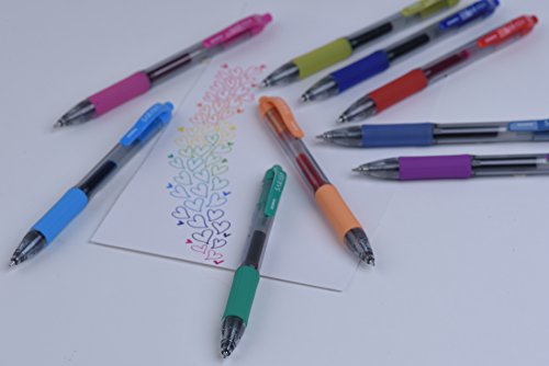 Zebra Pen Sarasa Retractable Gel Ink Pens, Medium Point 0.7Mm, Fuchsia Color, Rapid Dry Ink, 12-Count #TOP1