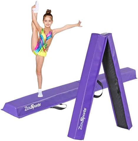 ZENY 6ft Folding Gymnastics Balance Beam Foam Floor Balance Beam ...