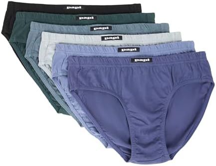 papi Men's 6-pack Cotton Low Rise Briefs – Soft Stretch Fabric With Supportive Fit