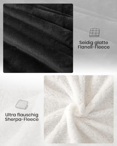 Good Nite Kuscheldecke 230x270cm Sherpa Fleecedecke Wohndecke – Ansicht 4