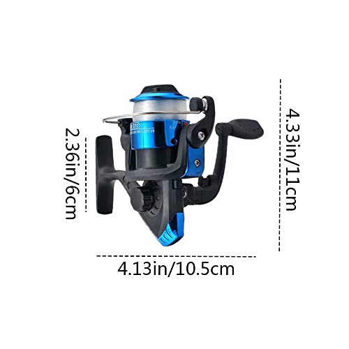 Lightweight Portable Baitcasting Reel - Nylon Spinning Fishing Reel for Boat, Rock, Beach, Lakes, Rivers & Ponds - Image 2