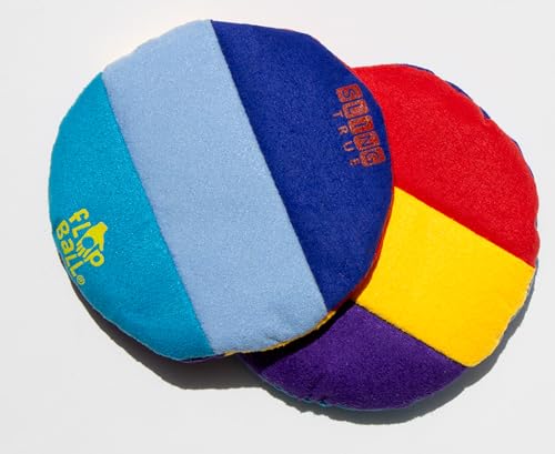 Flop Ball by Sling True – Hand Skill Toy & Toss Ball for Focus, Flow & Fun | Footbag-Inspired Handsack Alternative | Soft Suede, Multi-Panel Design | Choose Your Size & Style (Flipside, Medium)