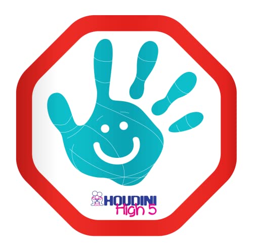 Houdini High 5, pegatinas de entrenamiento de seguridad para coche, ayuda a mantener a los niños seguros al lado de tu vehículo Cover