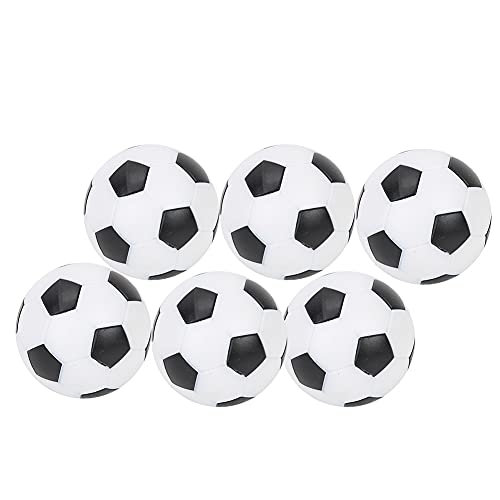 TYTOGE Mini bola de futebol de plástico preta e branca de substituição de bolas de futebol de mesa (