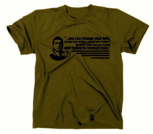 Styletex23 Men's Green #2 King Cantona T-Shirt, L, Olive
