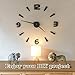 VANGOLD DIY Reloj de Pared sin Marco Espejo Grande 3D Sticker-2 años...