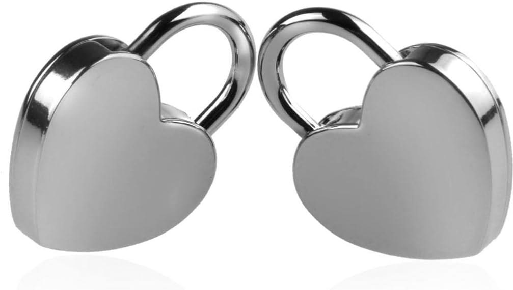 Lot of 3 Vintage Style Mini Lock Key Lock Heart Shaped Silver ColorAntiques|Architectural & Garden|Hardware|Locks & Keys