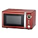 Produktbild Melissa 16330109 Classico Mikrowelle Mikrowellenofen Retro-Design Metall-Gehäuse, 20 Liter Garraum, 700 Watt Mikrowellenleistung, Timer, 5 Leistungsstufen, Rot Metallic