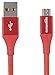 Produktbild Amazon Basics - USB-2.0-A auf Micro-B-Kabel mit doppelt geflochtenem Nylon | 0,9 m, Rot