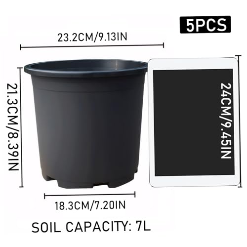 Pots de pépinière réutilisables en plastique rigide longue durée - 4