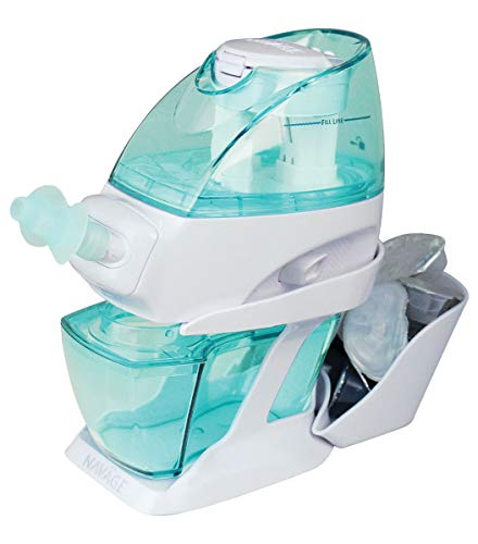 Navage Nasal Care Deluxe Bundle: Navage Nose Cleaner w 20 SaltPods Inside, 1 SaltPod 30-Pack, Countertop Caddy, and Travel Case. 164.85 if Purchased Separately. Save 49.90. for Improved Nasal Hygiene - Thumbnail 3