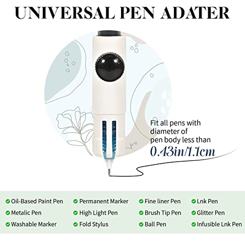 Image of Hadwoer Pen Adapter Set compatible with Cricut Explore Air 2 / Air 3 / Maker /Maker 3, 4PCS Pen Holders Set Compatible with All Pens Less Than 0.48 inch in Diameter