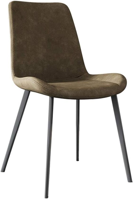 Chaise de salle à manger marron confortable pour repas et réunions